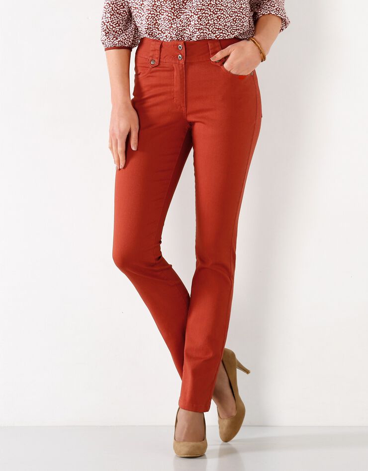 Pantalon droit taille haute - grande stature (paprika) Pantalon droit taille haute - grande stature (paprika)