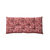 Long coussin d&eacute;co imprim&eacute; feuillage (terracotta)
