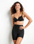 Shorty effet seconde peau taille haute (noir)