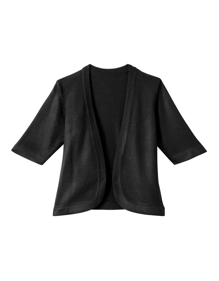Gilet boléro manches courtes (noir) Gilet boléro manches courtes (noir)