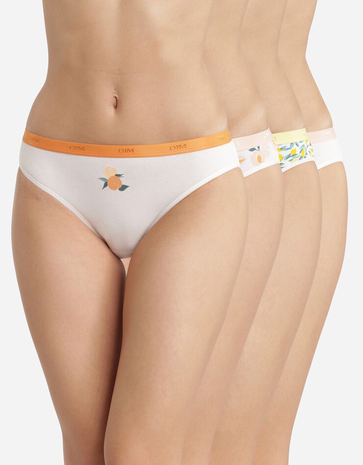 Slip "Les Pockets" coton stretch imprimé "fruits" Lot de 3 +1 GRATUIT(1) (ivoire) Slip "Les Pockets" coton stretch imprimé "fruits" Lot de 3 +1 GRATUIT(1) (ivoire)