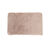 Tapis de bain uni moelleux microfibre (beige)