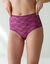 Culotte supermaxi dentelle stretch  - lot de 2 (violine + parme)