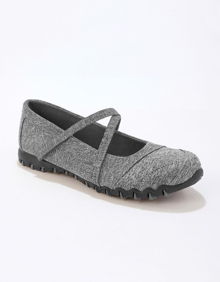 Ballerines de sport ultra-souples - gris chiné effet jersey (gris) Ballerines de sport ultra-souples - gris chiné effet jersey (gris)