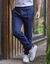 Pantalon loisirs molleton, bas resserrés (marine)