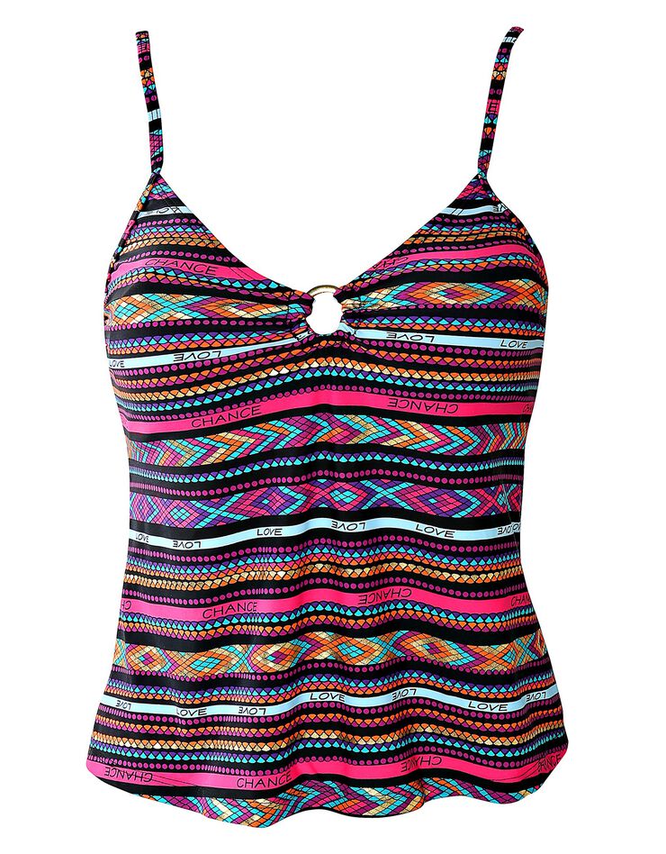 Haut de tankini imprimé brésilien (brésilien) Haut de tankini imprimé brésilien (brésilien)