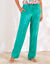 Pantalon large fluide uni (émeraude)