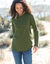 T-shirt molleton anti-froid col rond (vert olive)