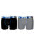 Boxer coton stretch Freegun® - lot de 2 (noir + gris)