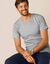 Tee-shirt sous-vêtement homme col rond manches courtes chaleur douce - lot de 2 (gris chiné)
