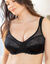 Soutien-gorge minimiseur dentelle tulle - avec armatures (noir)