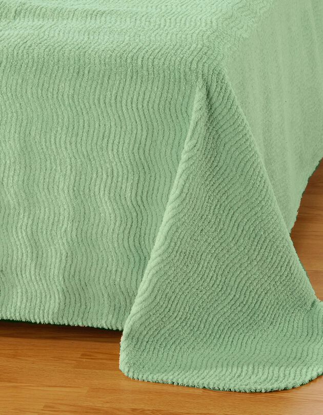 Jeté de lit uni tuft véritable qualité standard (tilleul) Jeté de lit uni tuft véritable qualité standard (tilleul)