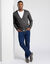 Gilet boutonn&eacute; manches longues (gris anthracite)