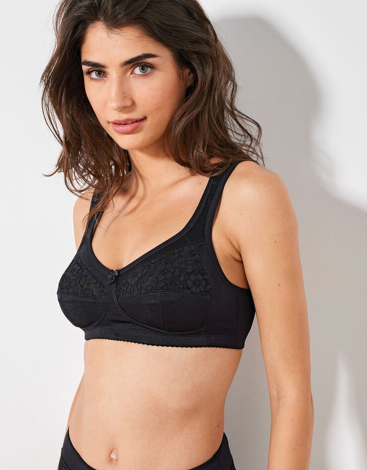 Soutien-gorge spécial opération du sein - sans armatures (noir) Soutien-gorge spécial opération du sein - sans armatures (noir)