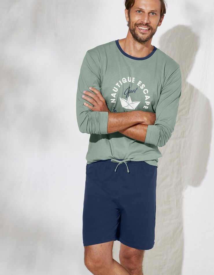 Short pyjama uni marine (marine) Short pyjama uni marine (marine)