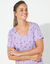 T-shirt imprimé "lettres" (parme / violet)