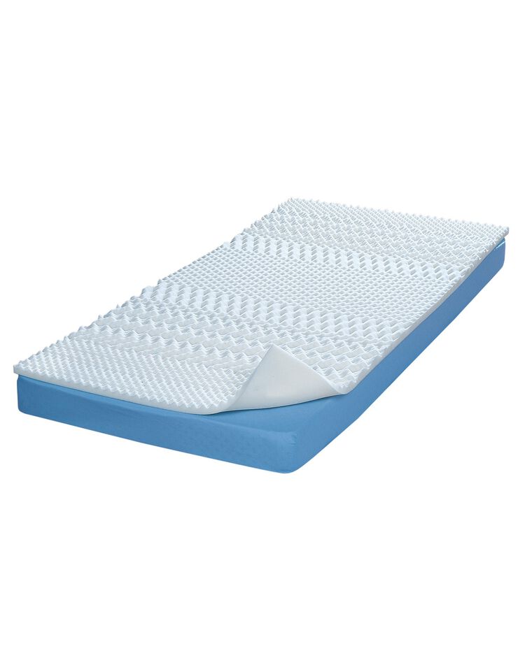 Surmatelas multisoutien latex 5 zones (blanc)
