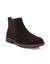 Boots chelsea dessus cuir  (marron)