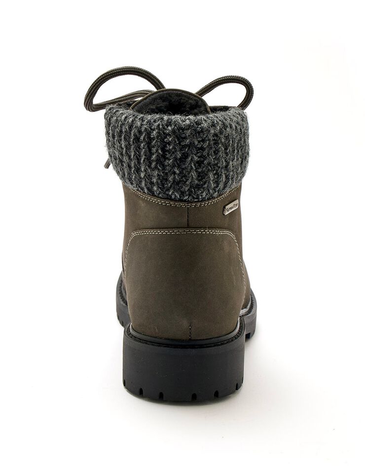 Boots fourrées en cuir imperméable Largeur Confort (gris) Boots fourrées en cuir imperméable Largeur Confort (gris)