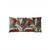 Long coussin de sol imprimé "géométrique" (terracotta / caramel / eucalyptus)