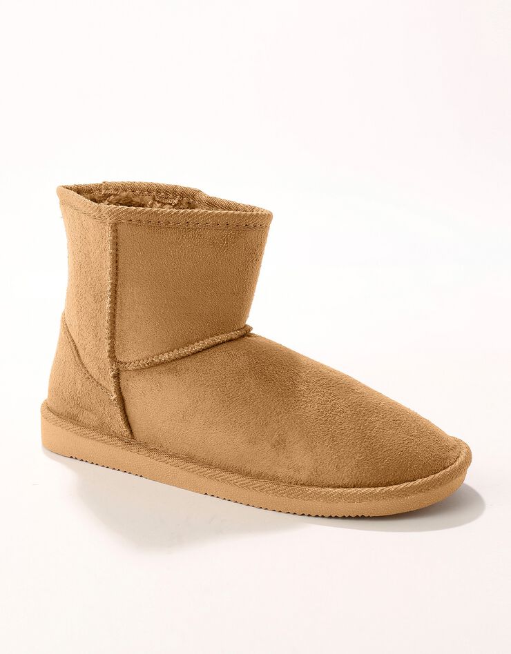 Bottes fourrées plates - marron (marron)