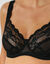 Soutien-gorge minimiseur grand maintien en dentelle - avec armatures (noir)