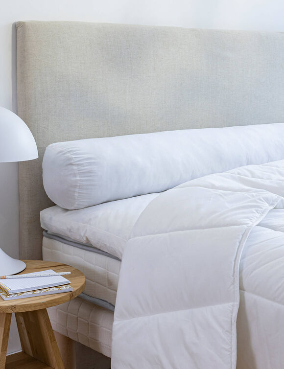 Traversin coton Qualigel ferme (blanc)