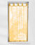 Vitrage droit voile uni finition pattes (jaune)
