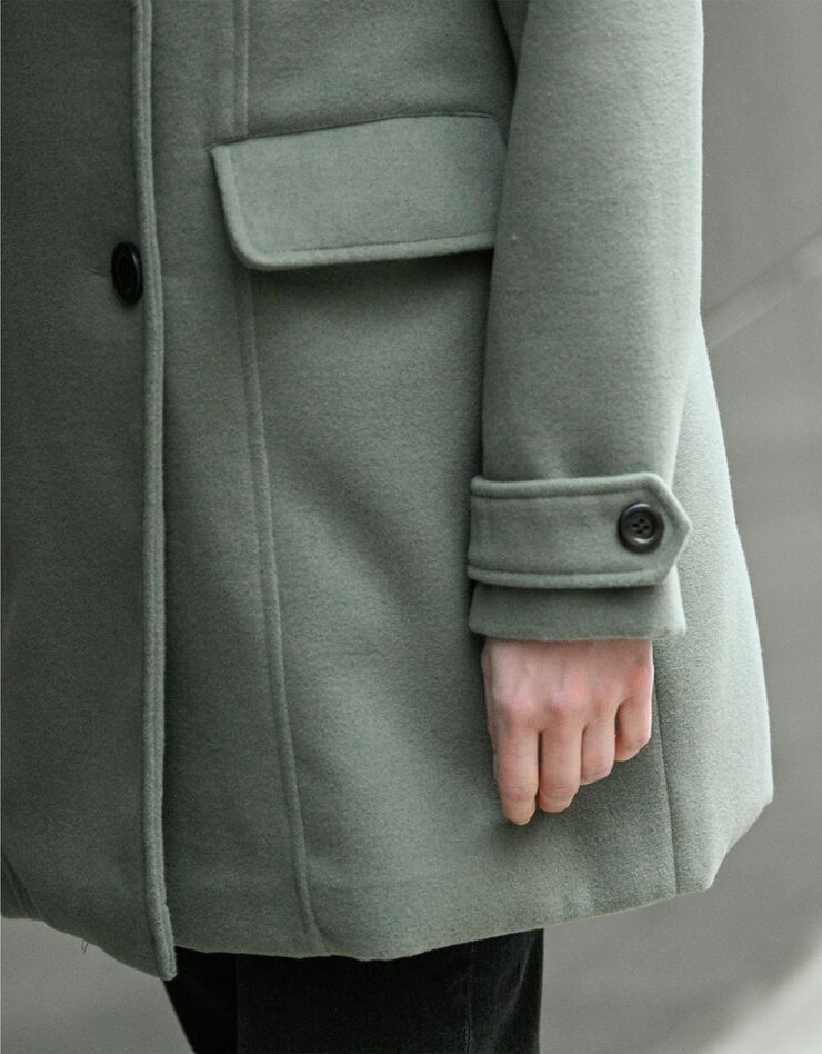 Manteau caban drap de laine (bronze) Manteau caban drap de laine (bronze)