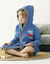 Peignoir de bain enfant à capuche voiture personnalisable éponge coton - 340 g/m² (bleu dur)