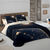 Linge de lit Univers coton (noir)