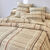 Linge de lit Karl imprim&eacute; &eacute;cossais - coton 52 fils/cm&sup2; (beige)