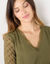 Robe housse manches plumetis (bronze)