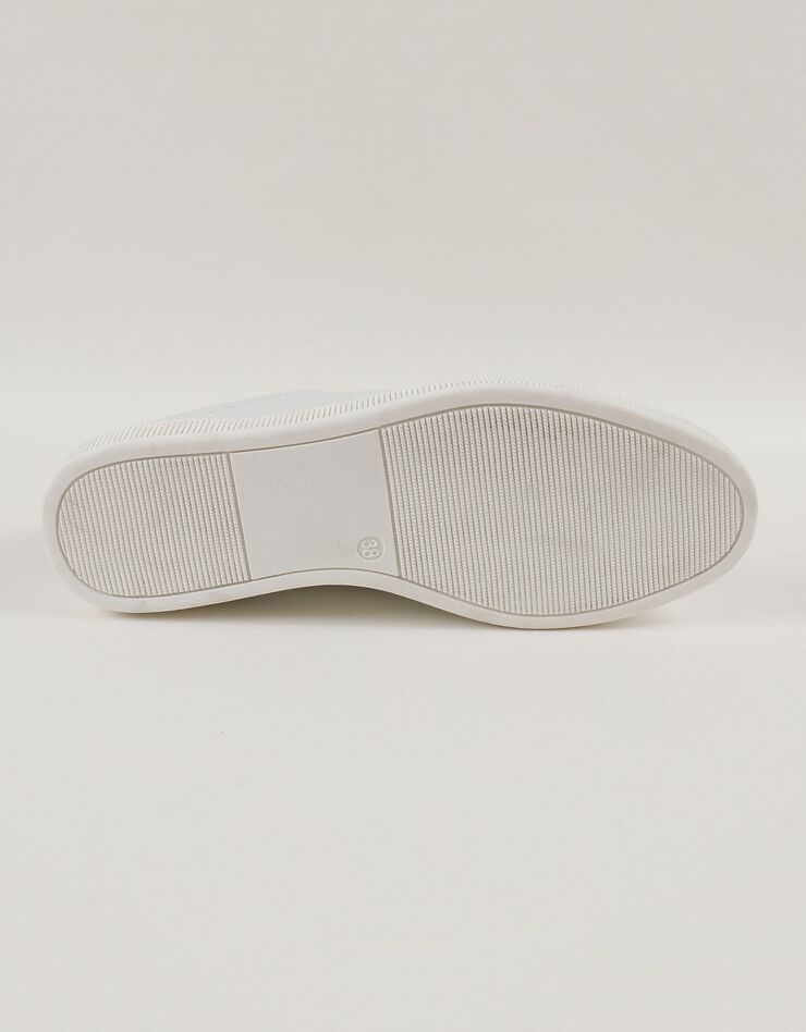 Tennis en cuir bicolore - blanc/caramel (blanc) Tennis en cuir bicolore - blanc/caramel (blanc)