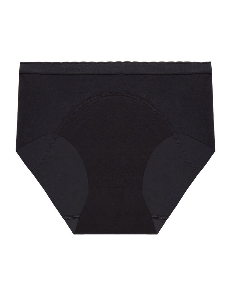 Culotte haute menstruelle Les Fleurs de Coton (noir) Culotte haute menstruelle Les Fleurs de Coton (noir)