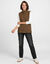 Veste zipp&eacute;e maille polaire, sans manches (caramel)