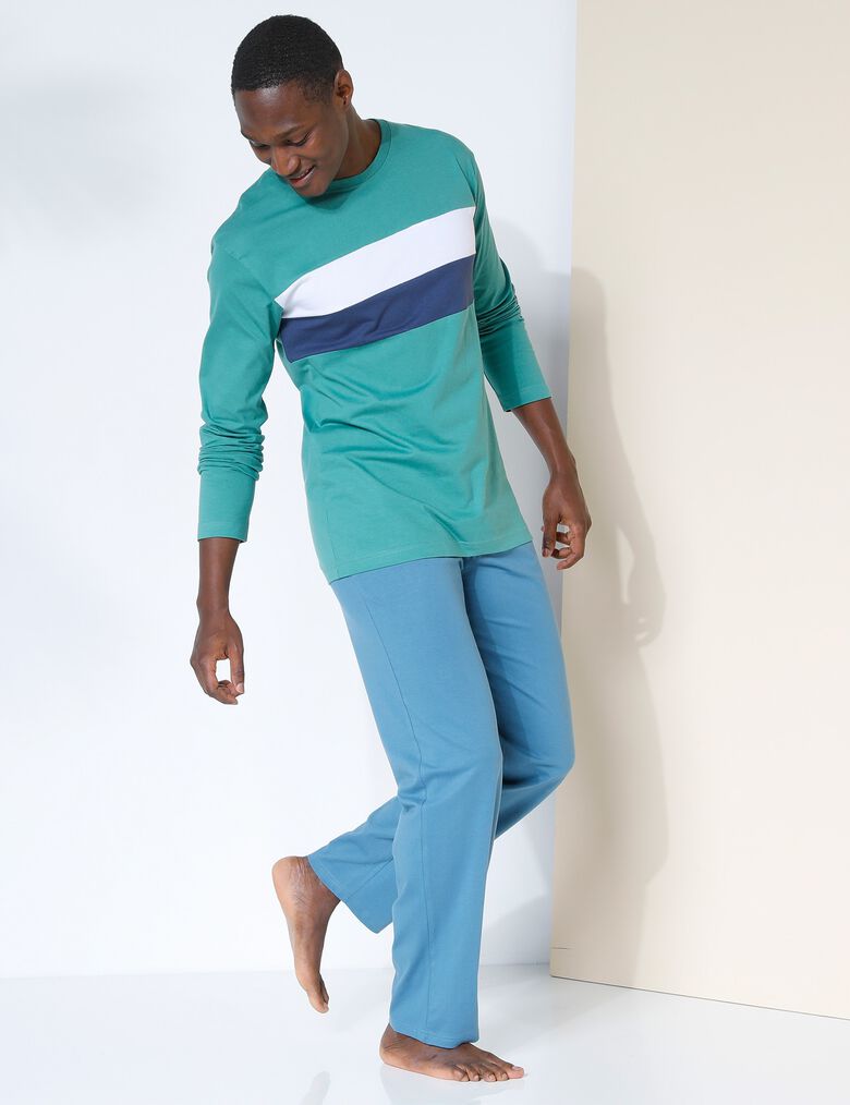 Pyjama Barboteuse Adulte Femme Bleu Uni Court – Ultra Doux Et Confortable Pour L’Été