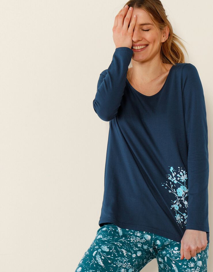 Tee-shirt manches longues – marine (marine)