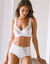 Soutien-gorge minimiseur tulle brodé Caprera  - avec armatures (ivoire)