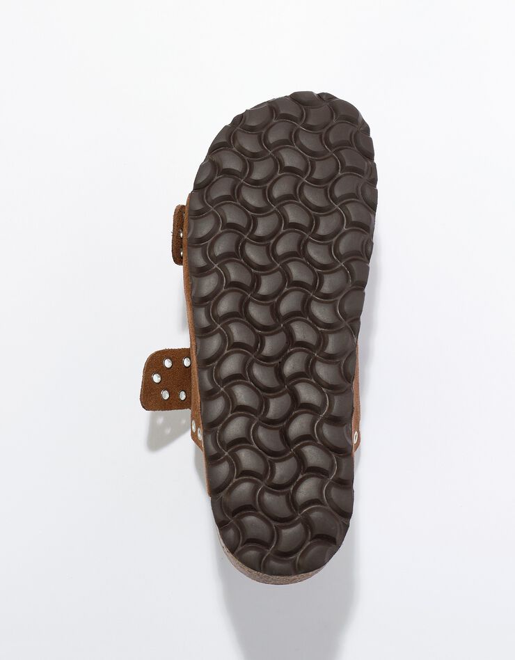 Mules double boucle cloutées (caramel) Mules double boucle cloutées (caramel)