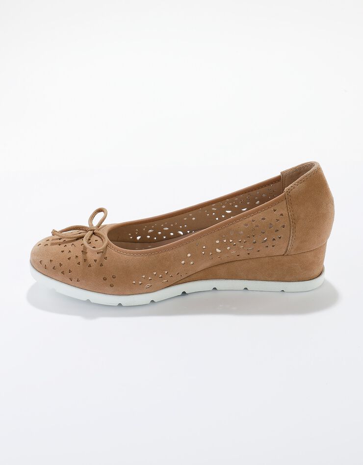 Ballerines cuir ajouré (beige) Ballerines cuir ajouré (beige)