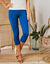 Legging 3/4 uni - lot de 2 (bleu / noir)