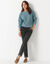 Pull col rond maille anglaise (c&eacute;ladon grise)