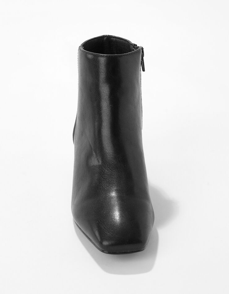 Boots bi-matière bout carré - noir (noir) Boots bi-matière bout carré - noir (noir)