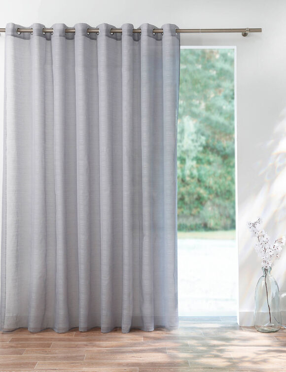 Panneau voile fines rayures (gris)
