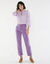 Chemisier broderie anglaise, smocks et col volanté (lilas)
