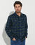 Chemise carreaux écossais flanelle (vert / marine)