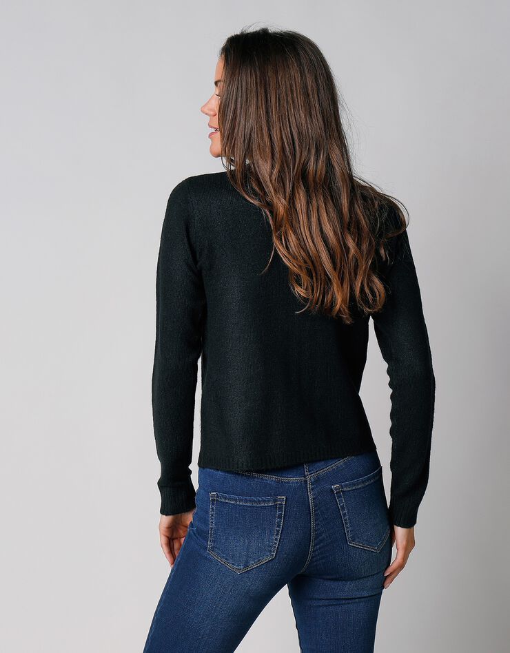 Cardigan zippé (noir)