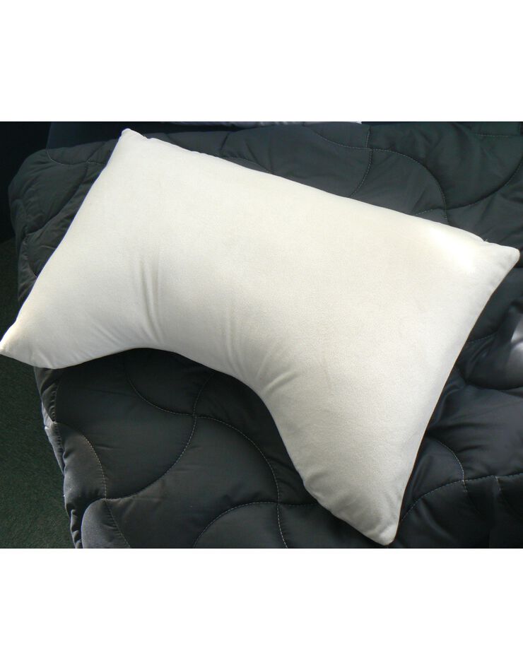Oreiller ergonomique à mémoire de forme - confort ferme (blanc)