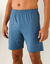 Short pyjama coton uni (bleu grisé)